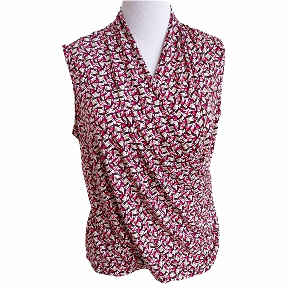 George XXL Stretch Print Sleeveless Top